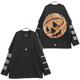 ジバンシィ GIVENCHY セラミックプリント オーバーサイズ Tシャツ レイヤード ロンT BM71C73Y6B-001