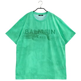 バルマン BALMAIN Balmain Paris デザートロゴ エココットン Tシャツ AH1EG010GC61-UFT【新作】【SALE】
