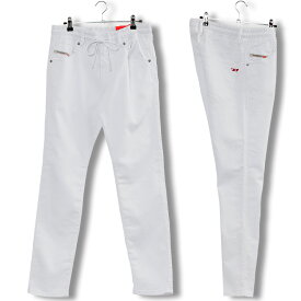 ディーゼル DIESEL JOGGJEANS スウェットパンツ ホワイト A09721-0684U D-KROOLEY JOGG-100【新作】【SALE】