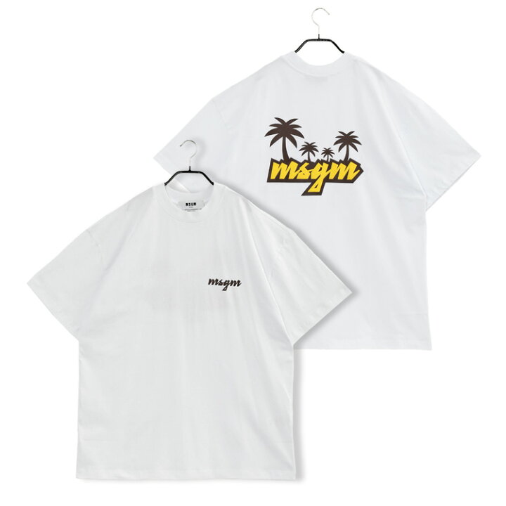 楽天市場】エムエスジーエム MSGM Tシャツ バックプリント オーバー 