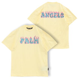 パーム エンジェルス Palm Angels Tシャツ Logo Flames Vint Tee PMAA072S23JER006-0137【新作】