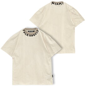 パーム エンジェルス Palm Angels Tシャツ Seasonal Logo Tee PMAA072S23JER007-0110【新作】