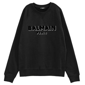 バルマン BALMAIN メタリックフロック スウェットシャツ BH1JQ005BB99-EJO【新作】