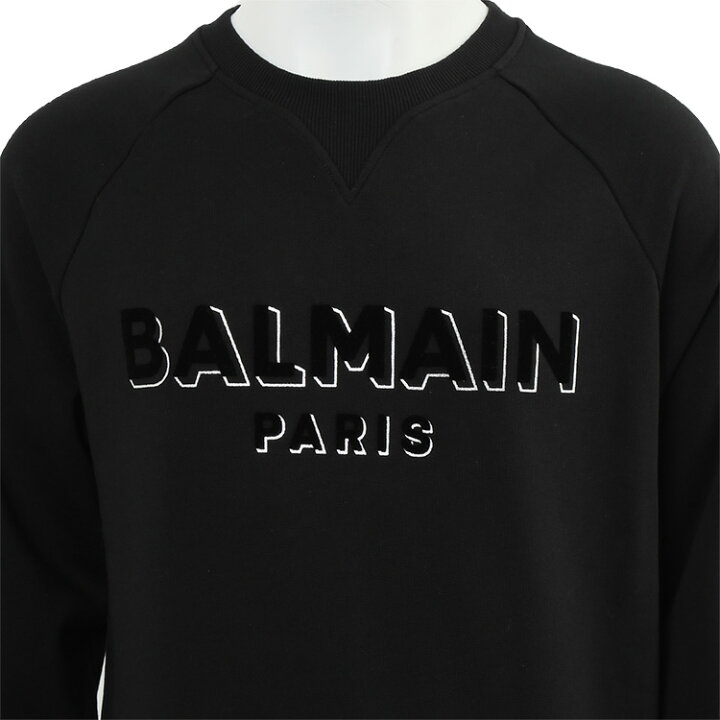 楽天市場】バルマン BALMAIN メタリックフロック スウェットシャツ 