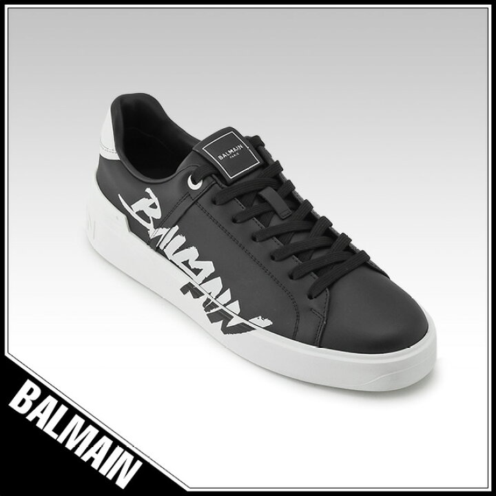 楽天市場】バルマン BALMAIN B-Court プリントレザースニーカー 