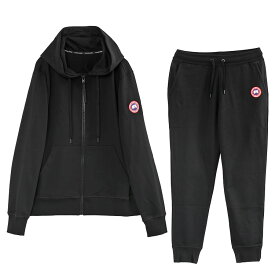 カナダグース CANADA GOOSE セットアップ ジップパーカ HURON FULL ZIP HOODIE 7401M/7402M-61_BLACK【新作】