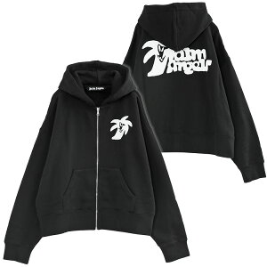�p�[���G���W�F���X PALM ANGELS �W�b�v�p�[�J�[ Hunter Zipped Hoodie PMBE014E23FLE002-1001�y�V��z