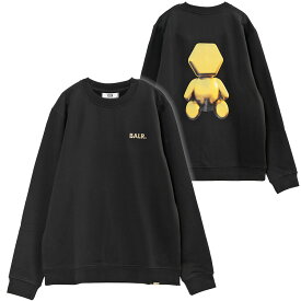 ボーラー BALR. スウェット OLAF STRAIGHT GOLD DOLL EMBLEM B1262.1064-JET_BLACK【新作】