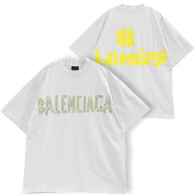 バレンシアガ BALENCIAGA Tape Type Tシャツ 739784-TOVA9-9000【新作】