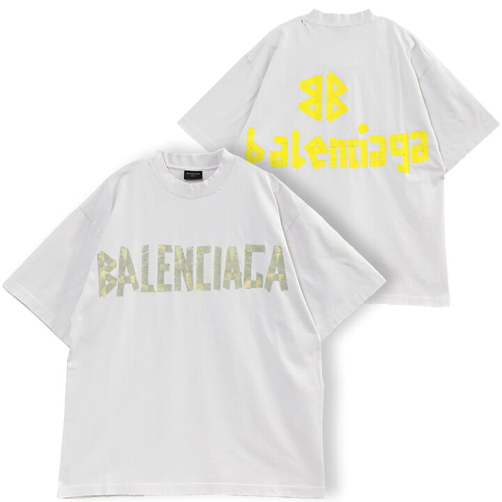 楽天市場】バレンシアガ BALENCIAGA Tape Type Tシャツ 739784-TOVA9 