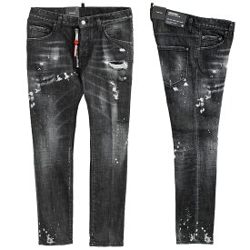 ディースクエアード DSQUARED2 ジーンズ Black Pioner Wash Skater Jeans S74LB1451-S30357-900【新作】