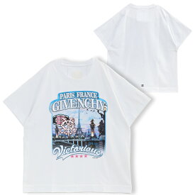 ジバンシィ GIVENCHY ブランドロゴ ワールドツアー Tシャツ BM71JB3YJK-100：WHTE【新作】