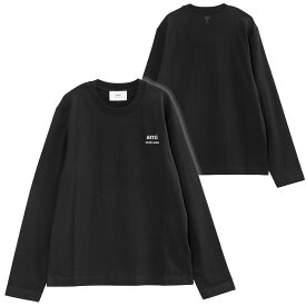 アミ AMI Paris ロンT AMI ALEXANDRE MATTIUSSI ロングスリーブ Tシャツ UTS224.726-001_BLACK【新作】