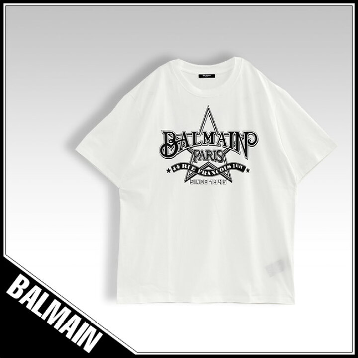 楽天市場】バルマン BALMAIN スター Tシャツ CH1EG000GD29-GAB【新作 