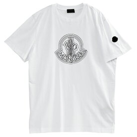 モンクレール MONCLER Tシャツ ロゴモチーフ 8C000-28-89A17-001：ホワイト【新作】