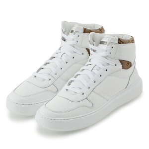 ヘルノ HERNO ハイカット レザー スニーカー SH012UM-SHOE7-1021_BIANCO_BEIGE【新作】