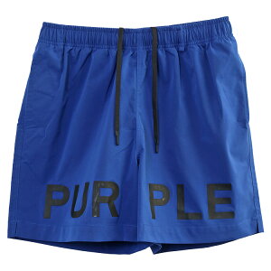 �p�[�v�� �u�����h PURPLE BRAND �n�[�t�p���c Wordmark All Around Shorts P504-PMBW125-BLUE�y�V��z