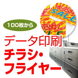 チラシ印刷 激安 A4 100枚〜 安い 即日対応(要相談) 初心者OK データ入稿 フライヤー印刷 送料無料