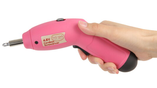 かわいいDIY初心者女子専用充電式電動ドライバー付工具セット35pcs女性用DIYツールブランド【DIYGirls】必要な工具揃えておきました♪コードレスビットセット電動ドリル