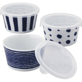 波佐見焼　藍玉　レンジ鉢トリオ