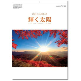 壁掛けカレンダー 2026 カレンダー 壁掛け 輝く太陽がんばれ日本
