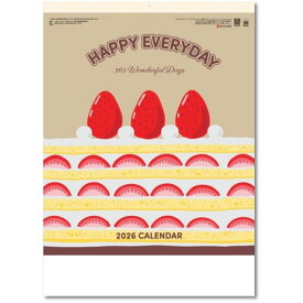 カレンダー2026壁掛け　HAPPY　EVERYDAY