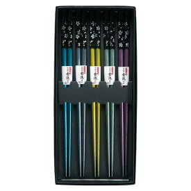 塗箸 塗箸銀舞桜御膳 (5膳セット)（10本単位）※取寄商品（納期要確認）