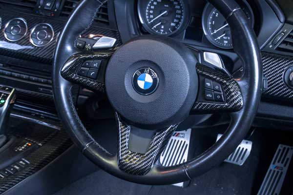 楽天市場】BMW Z4(E89) リアルカーボン製 ステアリングスイッチ 