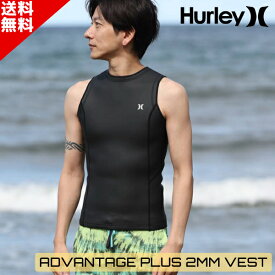 HURLEY ハーレー ADVANTAGE PLUS 2MM VEST MZVSAD24 2024年 メンズ ウェットスーツ ベスト タッパー ブラック