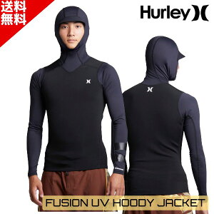 �y�V�X�[�p�[SALE�I HURLEY �n�[���[ FUSION UV HOODY JACKET MZHJKF 2026�N ���O���΍� �����Y �E�F�b�g�X�[�c ���� �^�b�p�[ ���b�V���K�[�h �u���b�N ��������
