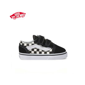 バンズ ジュニア シューズ オールドスクールV 黒/白 チェック【送料無料！即納】VANS Toddler Old Skool V (Primary Check)black/white【あす楽対応_関東】