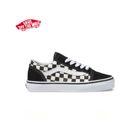 バンズ キッズ シューズ オールドスクール 黒/白 チェック【送料無料！即納】VANS Kid's Old Skool (Primary Check)black/white【あす楽対応_関東】