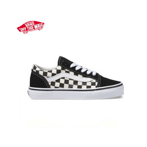 oY LbY I[hXN[ / `FbN VANS Kid's Old Skool (Primary Check)black/whiteyI[z