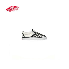 バンズ ジュニア シューズ クラシックスリッポン チェック・黒白【送料無料！即納】VANS Toddler CLASSIC SLIP-ON Black&white checkerboard/white【あす楽対応_関東】