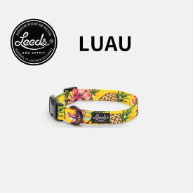犬用首輪 リーズドッグサプライ ルアウ/Leeds Dog Supply Collar LUAU【クリックポスト発送（ポスト投函）】送料無料 即納 パイナップル柄 黄色