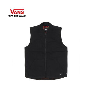 ���@���Y �A�p���� �V���v���ȃf�U�C���̃x�X�g �u���b�N L�T�C�Y VANS PLAID TALBOT VEST Black