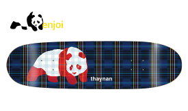 楽天スーパーSALE対象品 ENJOI DECK Thaynan Plaid Panda Super Sap Custom Shape 8.75”×31.8”/エンジョイ スケートボードデッキ【あす楽対応_関東】