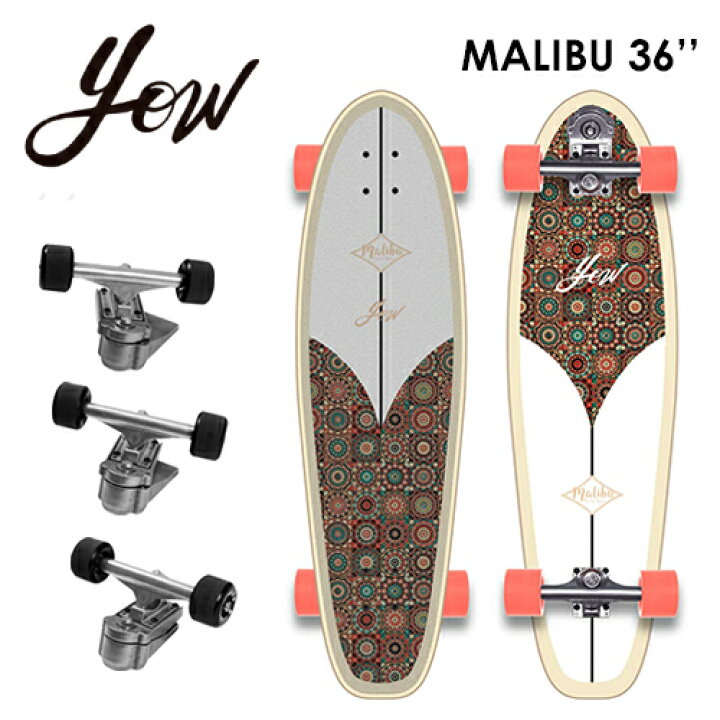 楽天市場】送料無料 YOW SURFSKATE ヤウ サーフスケート スケボー 