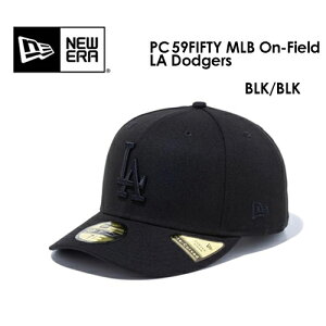  Ki NEW ERA j[G CAP Xq T[XEhW[XPC 59FIFTY MLB On-Field LA Dodgers ItB[hLbv BLK/BLK 14524609