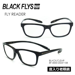 BLACKFLYS �u���b�N�t���C�Y �T���O���X �x���� �V�ዾ��FLY READER BLACK/CLEAR BF-4000-US05-08