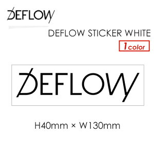 DEFLOW SURF ftET[t ft[ V[g^Cv [֑ΉDEFLOW STICKER WHITE H40mm × W130mm