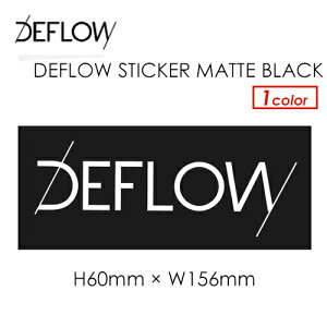 DEFLOW SURF ftET[t ft[ V[g^Cv [֑ΉDEFLOW STICKER MATTE BLACK H60mm × W156mm