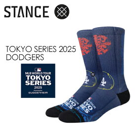メール便 送料無料 STANCE スタンス SOCKS ソックス 靴下 MLB 東京シリーズ 開幕戦 限定デザイン●TOKYO SERIES 2025 DODGERS