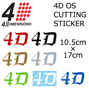 4DIMENSIONS tH[fBV XebJ[ [֑Ή4D OS CUTTING STICKER