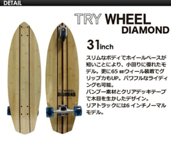 楽天市場】送料無料 TRYWHEEL トライウィール 3輪スケートボード 