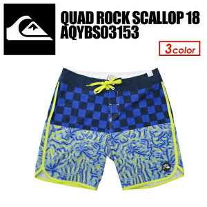 y  QUIKSILVER NCbNVo[ {[hV[c T[tgNX  15ss,sale [֑ΉQUAD ROCK SCALLOP 18 AQYBS03153