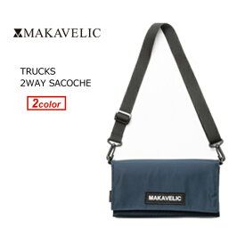 あす楽 MAKAVELIC TRUCKS 2WAY SACOCHE BLACK マキャベリック サコッシュ ネイビー