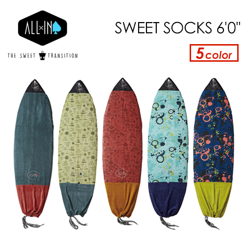 送料無料 オールイン サーフボードケース ニットケース ショートボード用●ALL×IN SWEET SOCKS 6'0'' | SURFER　楽天市場店