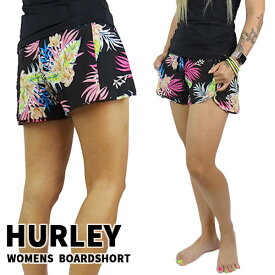 HURLEY/ハーレー レディース水着 LADYS LADYS HANA AQUAS 2.5 BOARDSHORT BLACK 女性用 サーフパンツ ボードショーツ サーフトランクス 海パン 水着 メール便送料無料 1075[返品、交換及びキャンセル不可]