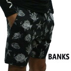 値下げしました！BANKS/バンクス SUBMERGE BOARDSHORTS DIRTY BLACK 男性用 サーフパンツ ボードショーツ サーフトランクス 海パン 水着 メンズ BS0128[返品、交換及びキャンセル不可]